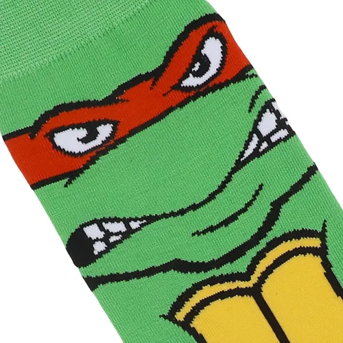 Vista 4 de Bioworld Teenage Mutant Ninja Turtles Animigos Mens Crew Socks