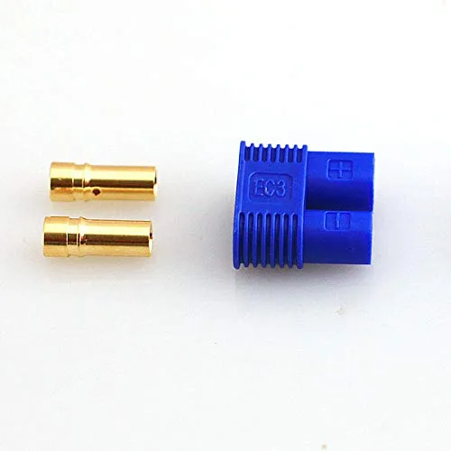 Vista 4 de Conector estilo EC3 macho/hembra 0.138 in Gold Bullet Plug Pack de 10 pares