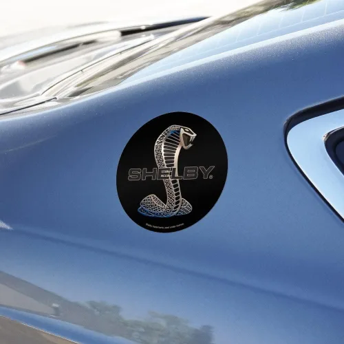 Vista 5 de Shelby Cobra Logo Automotive Car Window Locker Circle Bumper Sticker