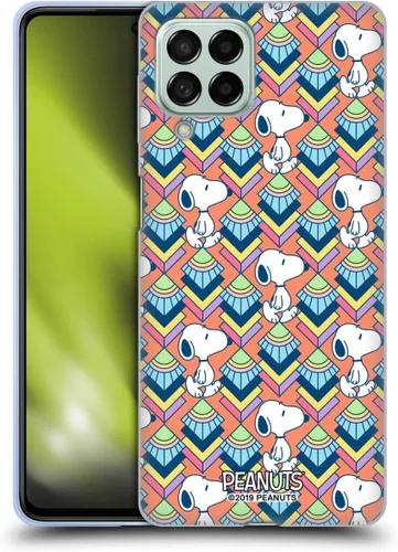 Vista 306 de Head Case Designs Snoopy Deco Dreams - Funda de gel con licencia oficial de Peanuts Blue Pattern [protección de grado militar] compatible con Google