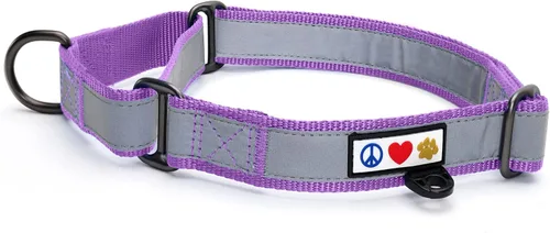 Vista 25 de Pawtitas Collar de perro Martingala personalizado reflectante reflectante bordado nombre personalizado número de teléfono ajustable para cachorros