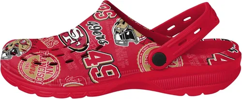 Vista 2 de FOCO Arizona Cardinals NFL Mens Historic Print Clog with Strap