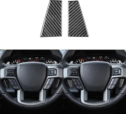 Vista 9 de Adhesivo de fibra de carbono para espejo retrovisor de automóvil, panel de poste triangular, adhesivo de pilar A, compatible con F150 SVT Raptor