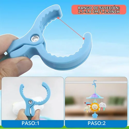 Vista 7 de Cochecito de bebé juguetes móviles, juguetes de cochecito con sonajero suave para 0 meses + (cielo)