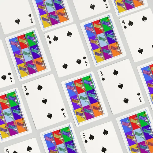 Vista 4 de Lantern Press Ballard Bridge, Seattle, WA, Pop Art, 52 Playing Cards for Adults, Poker Size Card Deck