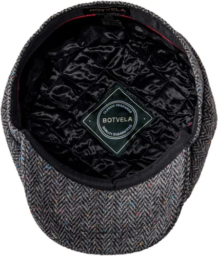 Vista 6 de BoTVELA - 8 piezas de mezcla de lana para hombre, diseño de espiga, en 5 colores clásicos