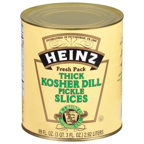 Vista 6 de Heinz Rebanadas de eneldo Kosher #10 (6 cajas de cartón, latas de 6.2 libras)