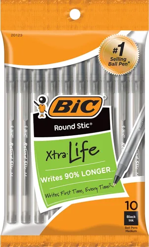 Vista 56 de BIC Bolígrafos redondos Stic, color azul, punta media, paquete de 10