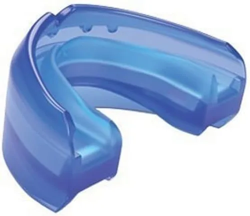 Vista 8 de Shock Doctor Braces Protector Bucal de Fútbol Americano, Dientes Superiores e Inferiores. Convertible, Ultra Doble Protección, Protector Bucal Negro