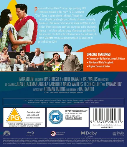 Vista 3 de Blue Hawaii Blu-ray Region A & B & C