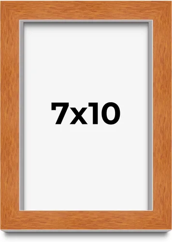 Vista 154 de Marco de 3 x 3 pulgadas de madera maciza de nuez y miel marrón con plexiglás acrílico UV, respaldo de tablero de espuma y accesorios para colgar