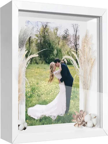 Vista 13 de Caja expositora pequeña de 4 x 6 pulgadas, vitrina para recuerdos, medallas, recuerdos de boda, manualidades, entradas y fotos