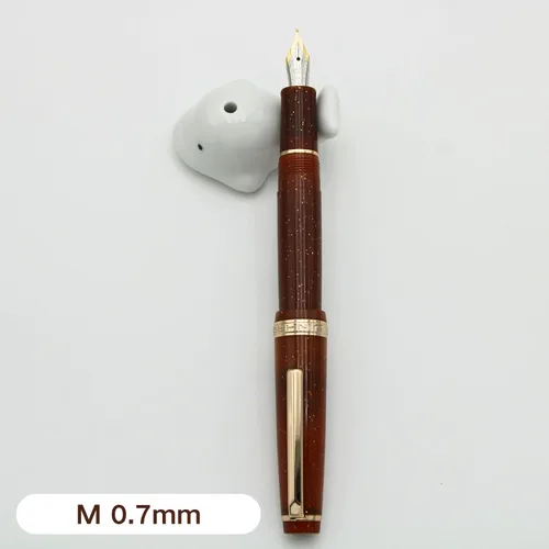 Vista 24 de 82 Pluma estilográfica - Barril de material acrílico, plumín extrafino de iridio con convertidor de tinta, pluma de escritura suave, diseño clásico