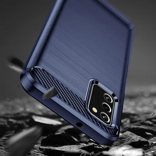 Vista 4 de Osophter Funda para Galaxy A03S con 2 protectores de pantalla que absorbe los golpes, goma TPU flexible, funda protectora para teléfono celular