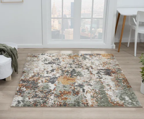 Vista 29 de Keen Home Design Alfombras de Área - 2x3 Que No Se Desprenden, Alfombras Abstractas para Cocina, Sala de Estar, Dormitorio, Comedor, Entrada Negro