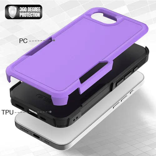 Vista 263 de Jeylly Funda para iPhone SE/Funda para iPhone 5S, Exterior de Plástico Duro que Absorbe Golpes + Interior de Silicona de Goma Defensor contra
