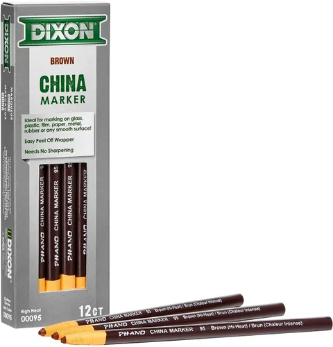 Vista 8 de Dixon Marcador para porcelana, negro, punta delgada, docena