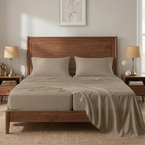 Vista 61 de LANE LINEN Sábanas de cama individual – 450TC algodón peinado de fibra larga de alta calidad, color blanco Soft & Breathable Twin Sheet &
