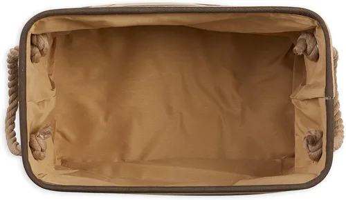 Vista 71 de Bone Dry - Cesta de almacenamiento para mascotas, diseño de parche de pata rayado, aguamarina, rectángulo pequeño