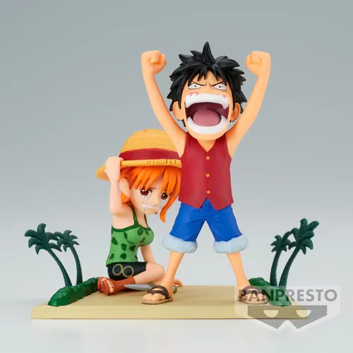 Vista 3 de Banpresto - One Piece - Log Stories - Luffy & Nami, World Collectable Figure de Bandai Spirits