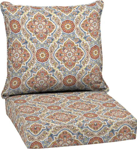 Vista 39 de Arden Selections Juego de asiento profundo para exteriores, 24 x 24, a prueba de lluvia, resistente a la decoloración, asiento profundo y cojín