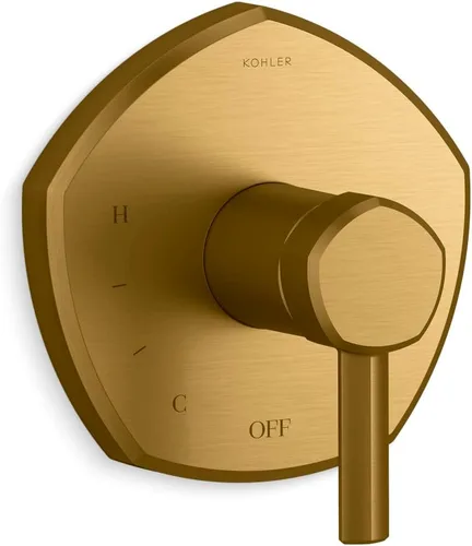 Vista 26 de KOHLER K- TS27043-3-BV Occasion™ RITE-TEMP VALVE TRIM, vibrante bronce cepillado