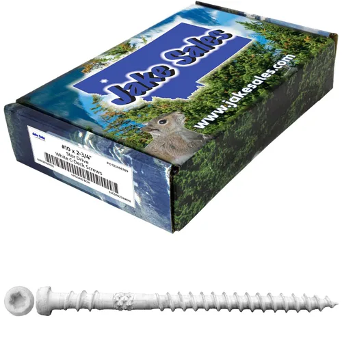 Vista 27 de Tornillo de madera compuesto gris castillo de 2-3/4 pulgadas, cabeza de accionamiento Torx/Star Drive Head - Recubierto Exterior - Compatible