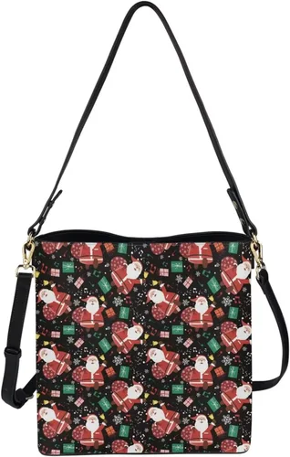 Vista 3 de HUGS IDEA Bolsos bohemios para mujer, bolso de cuero para hombro, bolso cruzado