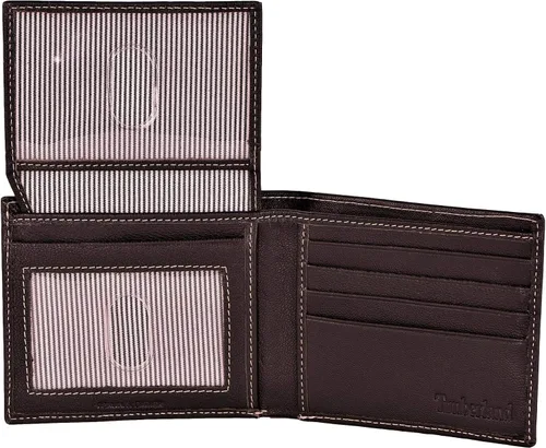 Vista 3 de Timberland GT SKN - Cartera de piel para hombre, con bolsillo con tapa adjunto, color marrón