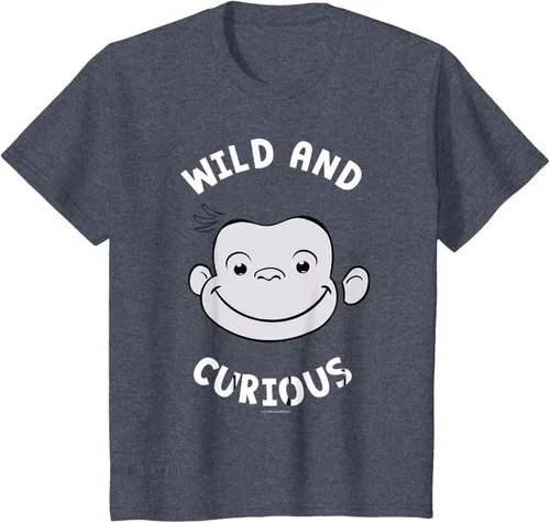 Vista 67 de Curious George Camiseta Big Face Wild and Curious Negro