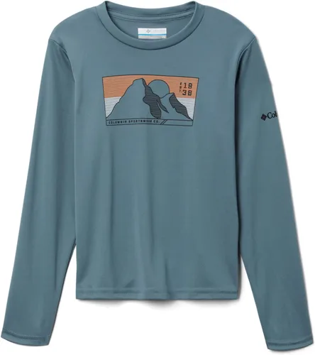 Vista 11 de Columbia Camiseta Grizzly Peak Ls Graphic para niño Negro Gema Berg
