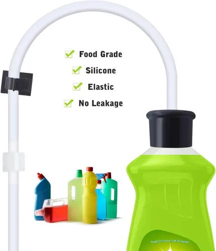 Vista 6 de Dispensador de jabón para fregadero de cocina, dispensador de jabón para fregadero Kichen integrado, kit de tubo de extensión de 47 pulgadas, bomba