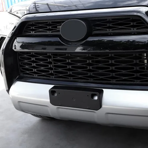 Vista 6 de Voodonala Marco de soporte de placa frontal para 4runner para Toyota 4runner 2010-2025+, soporte para placa de matrícula, accesorios exteriores ABS