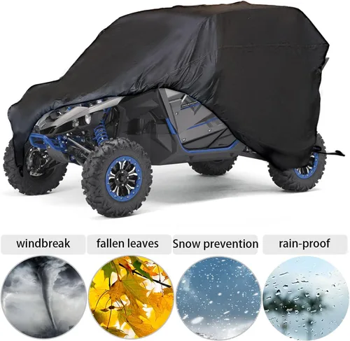 Vista 4 de munirater Cubierta UTV de 2 plazas de repuesto para Polaris General 1000 Limited Deluxe QuadGear UTV cubierta de almacenamiento de lujo