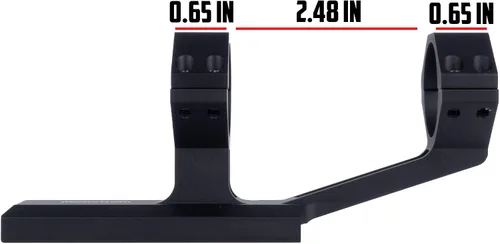 Vista 7 de Monstrum H-Series V2 Montura de Mira Ultraligera con Intervalo Picatinny