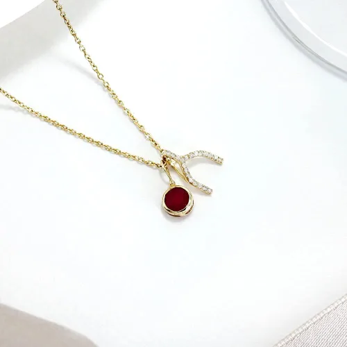 Vista 2 de Belinda Jewelz Womens 14K Solid Yellow Gold Mini Lucky Charm Pendant For Necklace and Bracelet Dainty Delicate for Her on Birthday Christmas New