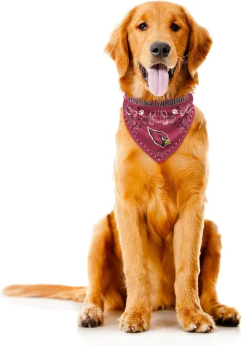 Vista 3 de Bandana de la NFL Team Dog, Rojo, S Arizona Cardinals
