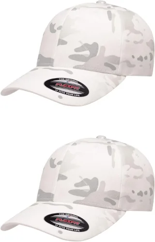 Vista 109 de Gorra de béisbol Flexfit Wooly Combed Premium de 6 paneles estructurada Ajuste elástico Paquete al por mayor disponible Negro