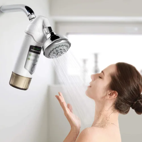 Vista 6 de miniwell L720-Plus - Sistema de filtro de ducha para baño de agua dura y pozo, elimina cloro, metales pesados e impurezas de sedimentos, bueno