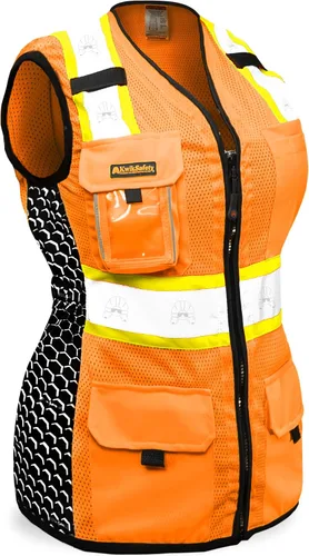 Vista 12 de KwikSafety - Charlotte, NC - FIRST LADY Safety Vest for Women, High Visibility Reflective Strips, Meets ANSI & OSHA