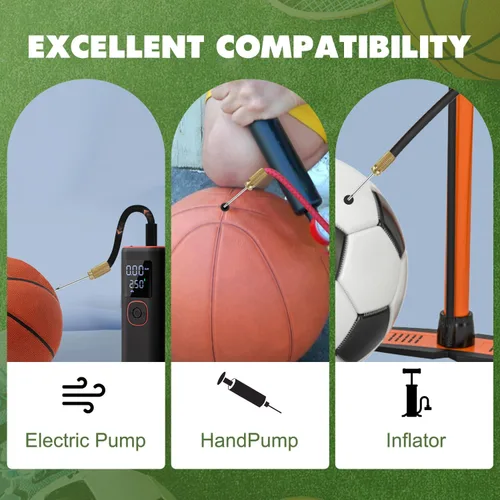 Vista 4 de 20 Pack Brass Ball Pump Needles with Storage Case - Heavy Duty No Break Air Pump Needles for Basketball
