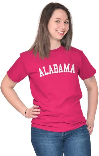 Vista 5 de Alabama Athletic Student Vacation Souvenir Graphic T Shirt hombres o mujeres