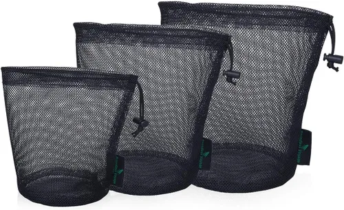 Vista 9 de iBasingo 510pcs bolsa de malla de nylon bolsa de cosas saco de golf olla al aire libre BVP01, L-5pcs, Viajar