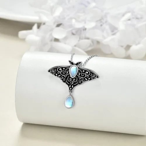 Vista 4 de YAFEINI Pandavacabúhopolillagatodelfínpingüinofénixunicornio collar de plata esterlina amante de los animales regalo para mujeres joyería