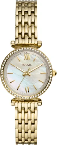 Vista 29 de Fossil Carlie - Reloj de cuarzo de acero inoxidable de tres manecillas para mujer