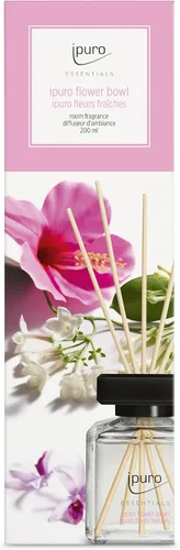 Vista 5 de ipuro - Essentials Room Fragrance Flower Bowl 6.8 fl oz Ambientador con fragancia floral, mandarina, bergamota, jazmín, violeta y madera de cedro