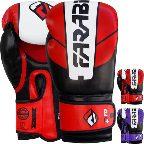 Vista 6 de Farabi Pro Safety Tech Fighter MMA, Muay Thai Training Sparring Boxing Kickboxing Guantes Guantes de boxeo
