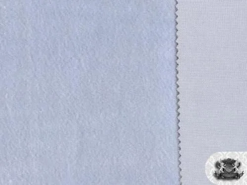 Vista 2 de Tela Minky Solid AZUL CLARO por yarda