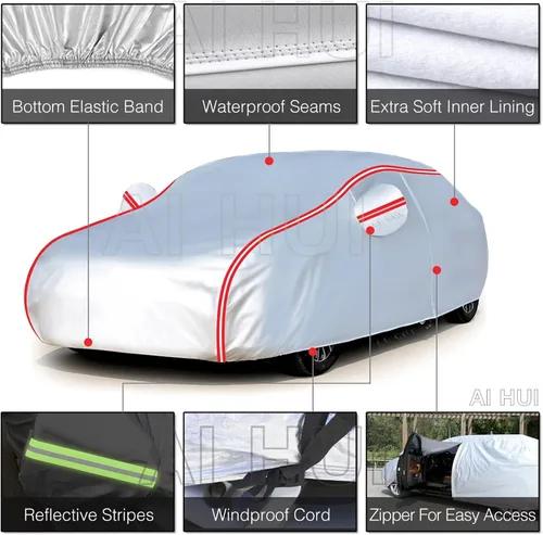 Vista 4 de Funda impermeable para automóvil, compatible con Toyota Supra MK5 (2020-2023), funda impermeable para todo tipo de clima, cubierta exterior completa