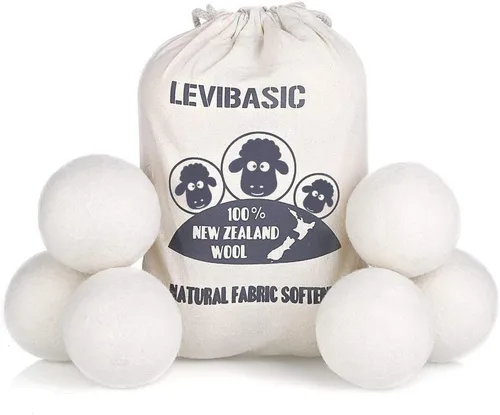 Vista 9 de Wool Dryer Balls 6 Pack XL, Genuine New Zealand Wool to Core, 100% Organic Fabric Softener Alternative, Baby Safe Chemical Free, Reduce Wrinkles &
